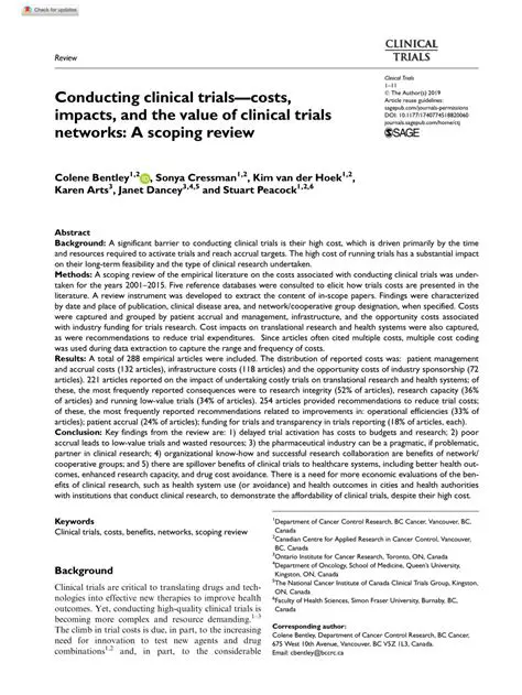 The value of clinical trials
