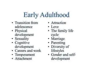 The Whole Phase of Early Adulthood is Also Known as the Novice Phase
