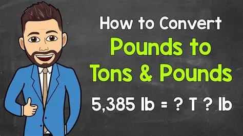 Tips and Tricks for Converting Pounds to Tons