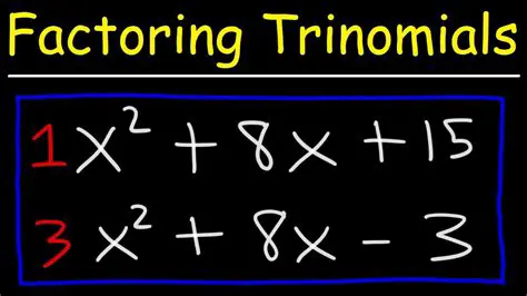 Tips for Factoring Trinomials
