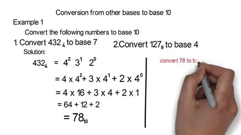 To convert a number from one base to another