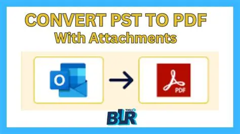 Tools for Converting PST to PDF