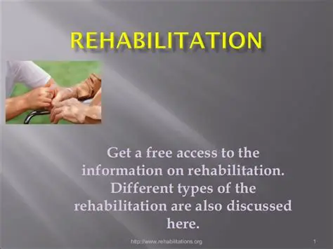 Types of Rehabilitation Services