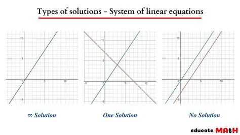 Types of Solutions in Linear Systems