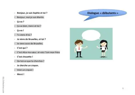 Un Dialogue pour Expliquer la Situation
