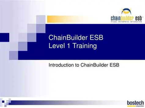 Understanding ChainBuilder ESB