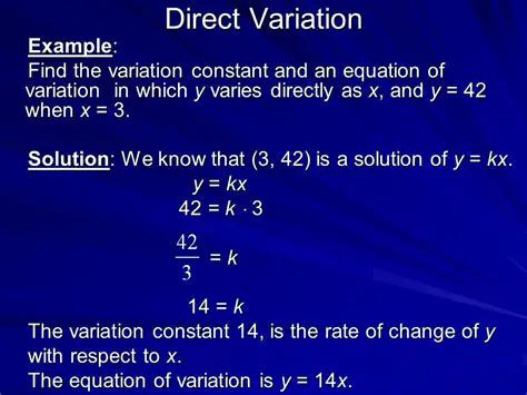 Understanding Direct Variation