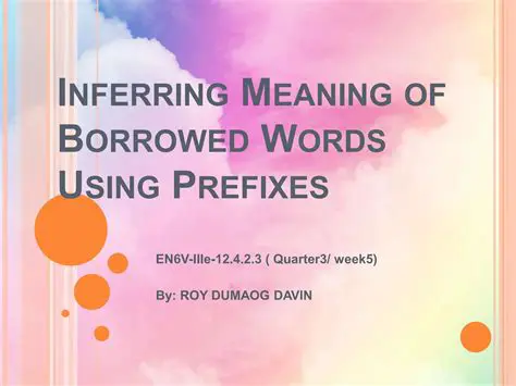 Understanding Inferring Meaning