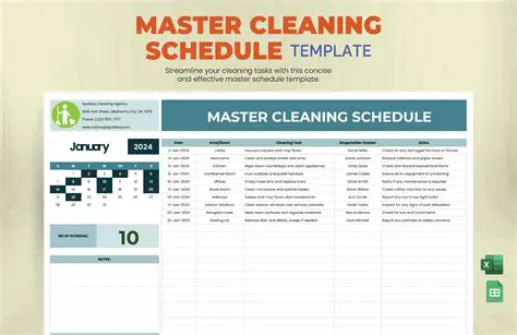 Understanding Master Cleaning Schedules