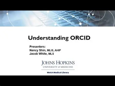 Understanding ORCID and orcidlink