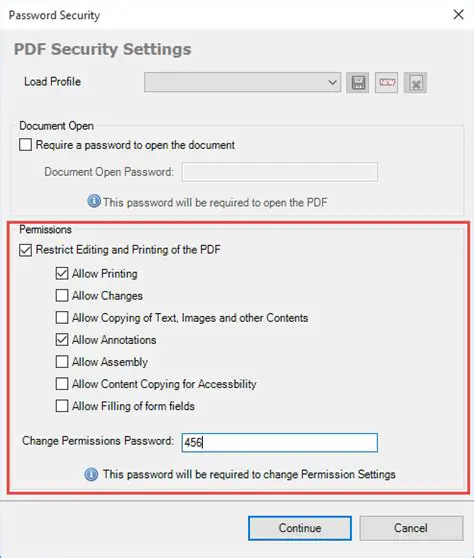 Understanding PDF Security Restrictions