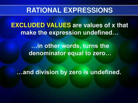 Understanding Rational Expressions and Excluded Values