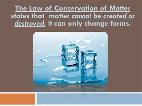 Understanding the Conservation of Matter