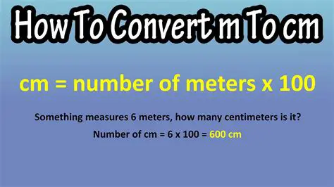 Understanding the Conversion from Centimeters to Meters