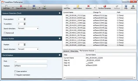 Understanding TweakNow FileRenamer