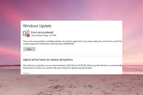 Update causes system instability
