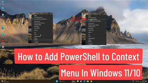 Update the ContextMenu code