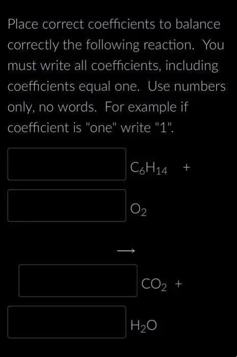 Use the correct coefficients