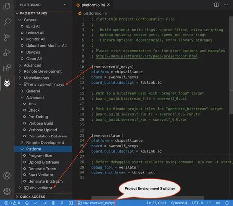 Use the Platformio documentation