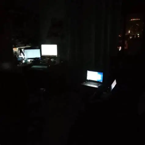 Use the program in a dark room