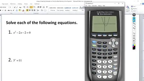 Using a Graphing Calculator to Solve an Equation