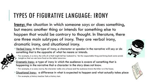 Using language in a way that is opposite of its literal meaning