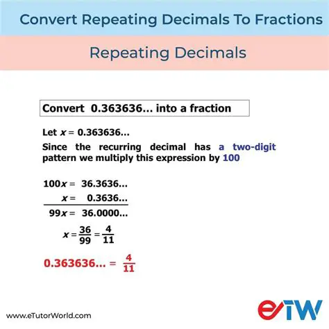 Using the Formula to Convert the Repeating Decimal to a Fraction
