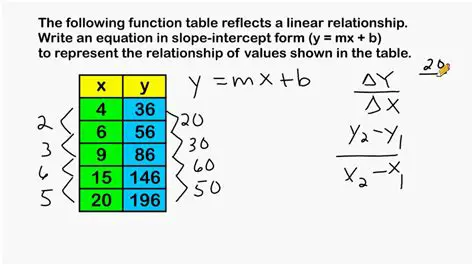 Using the Table to Find the Solution