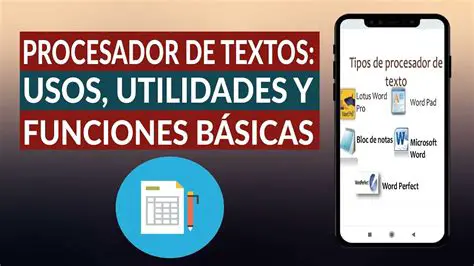 Utiliza un procesador de texto