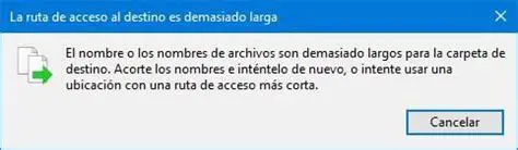 Verificar la ruta de acceso