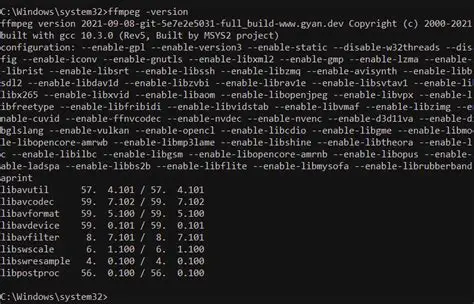 Verifying FFMpeg Installation
