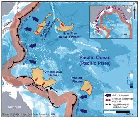 Volcanic Activity in the Pacific Plate